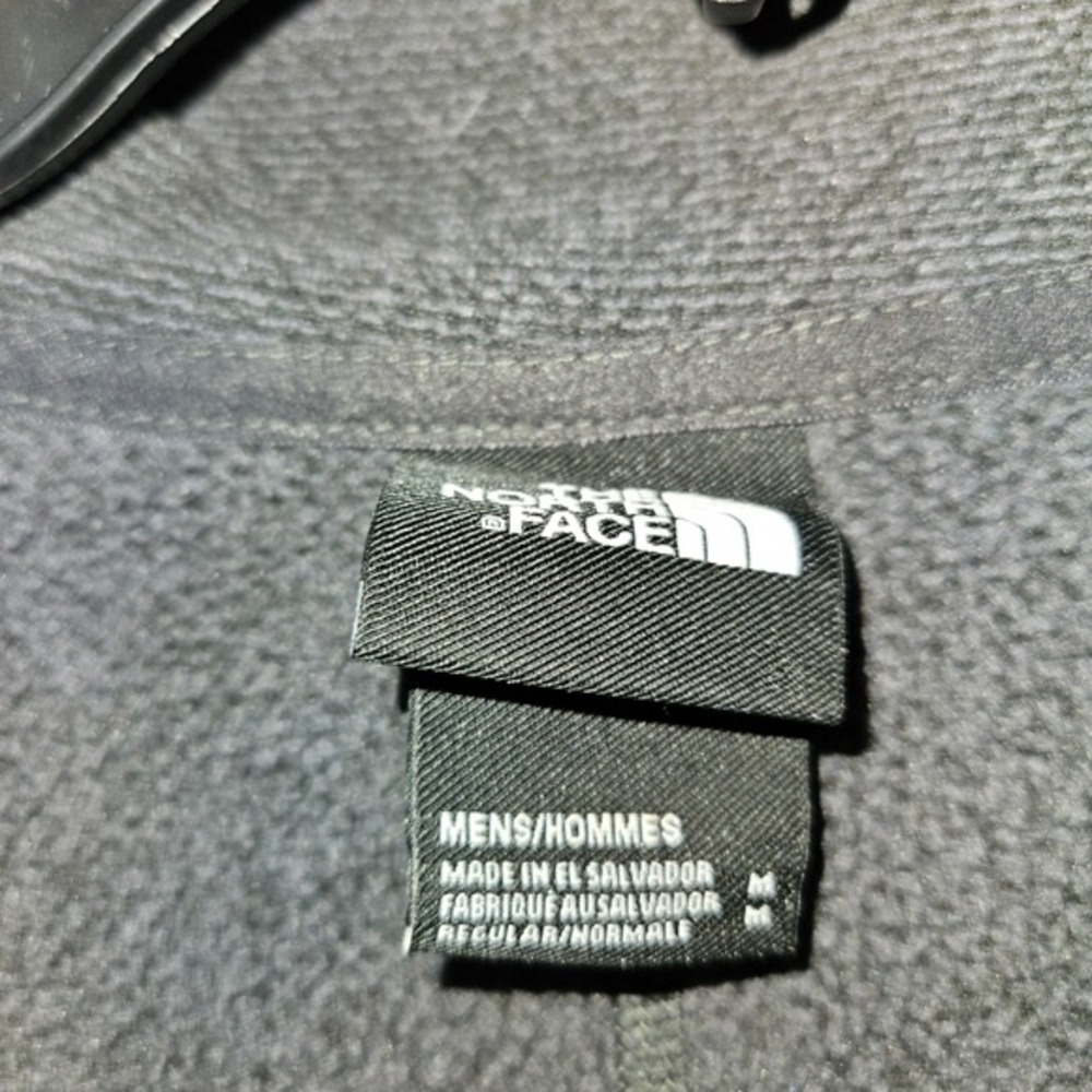 The North Face‎ Mens Grey Textured Fleece 1/4 Zip Pullover Sweater Size Medium - Picture 5 of 5